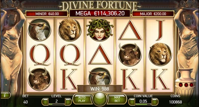 Divine Fortune สล็อต โดย NetEnt