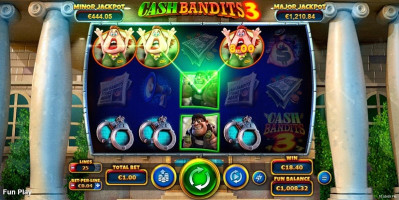 Cash Bandits 3 Slot by RTG at Slots Hall Casino